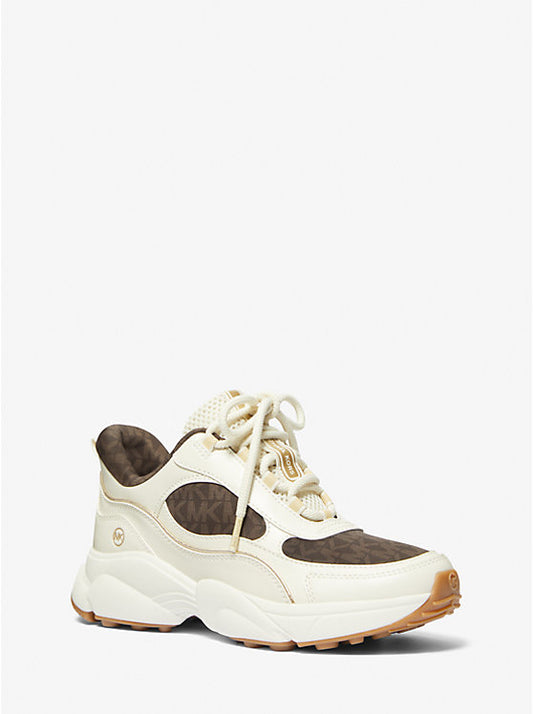 Michael Kors Brown Logo Chunky Sneakers Cream (49S4KAFS3L-BROWN) Women