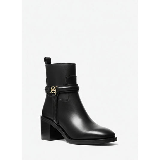 Michael Kors Mindy Buckle Ankle Boots Black, Women