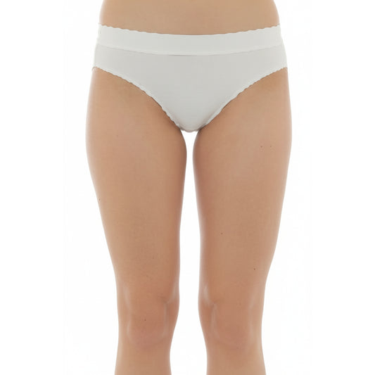 Moschino White Cotton Brief Underwear (A13884405-0002) Women