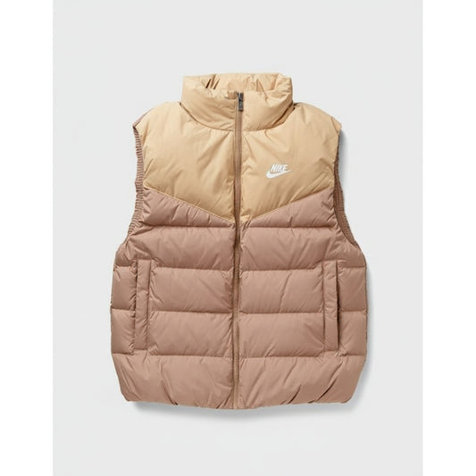 Nike Two-Tone Puffer Vest Beige Brown, Women