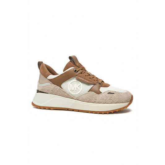 Michael Kors Mixed Material Sneakers Brown Beige (43F4THFS2D-MELANGE) Women