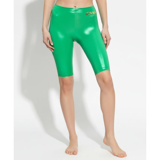 Moschino Green Latex Cycling Shorts (A59409425-0396) Women
