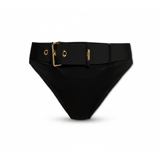 Moschino High Waist Bikini Bottom Black (A59829503-0555) Women