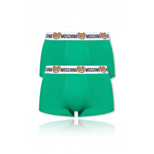 Moschino Teddy Bear Logo Trunk Green, Men