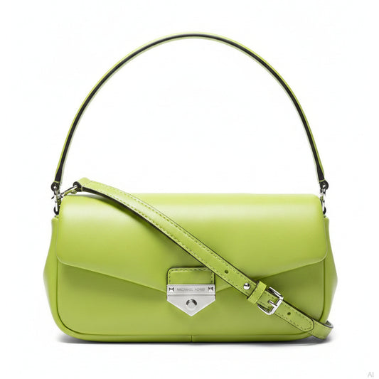 Michael Kors Soho Leather Crossbody Bag Lime, Women