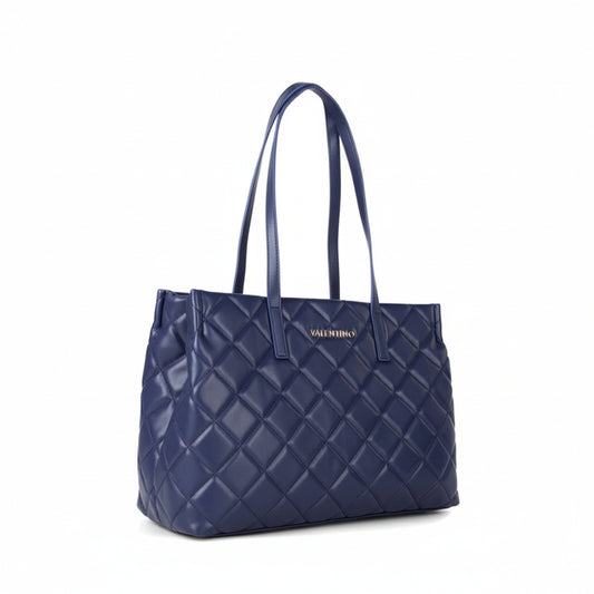 Mario Valentino Quilted Shoulder Bag Navy Blue (VBS3KK10R-002) Women