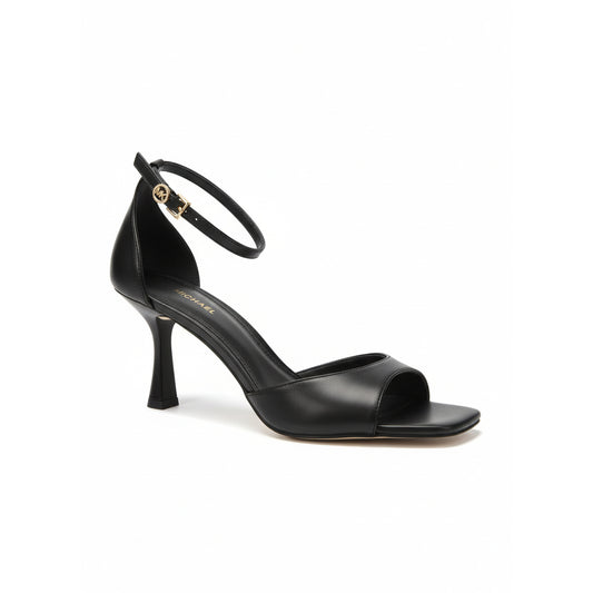 Michael Kors Black Ankle Strap Heeled Sandals (49F5AMMS1L-BLACK) Women