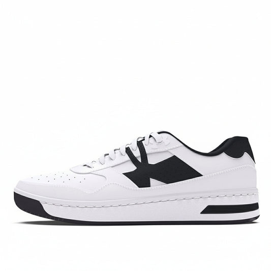 Under Armour Court 96 Basketball Sneakers White Black, Men