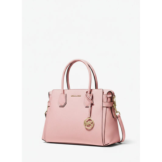 Michael Kors Powder Blush Pebbled Leather Satchel Bag, Women