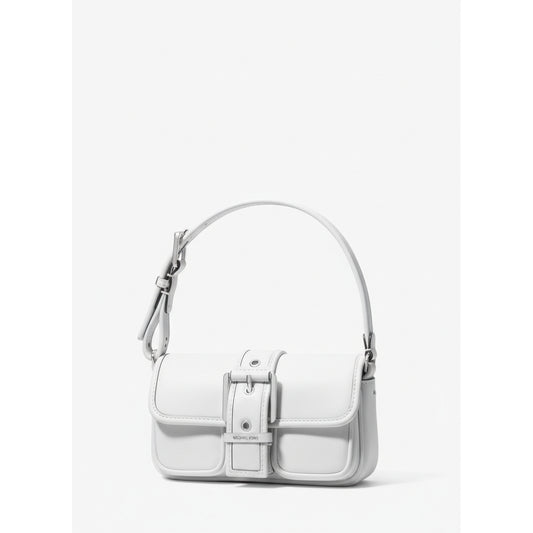 Michael Kors Buckle Shoulder Bag White (32F4SBAU0L-OPTIC-WHITE) Women