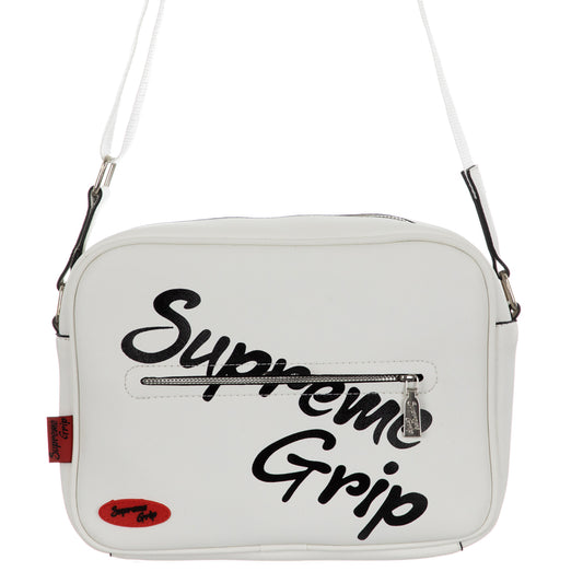 Supreme Grip Script Logo Crossbody Bag White, Unisex