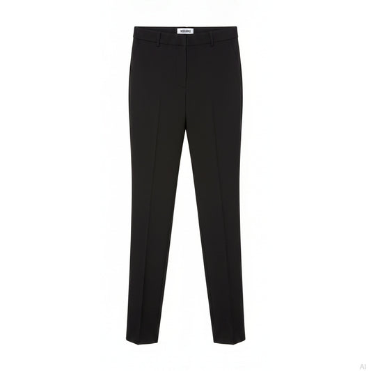 Moschino Straight Leg Trousers Black, Women