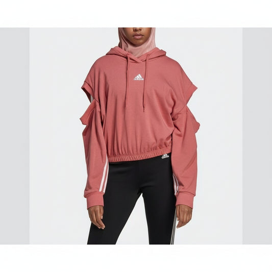Adidas Layered Sleeve Hoodie Red, Women