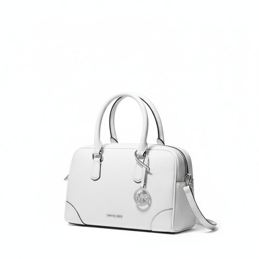 Michael Kors Thompson White Leather Handbag, Women