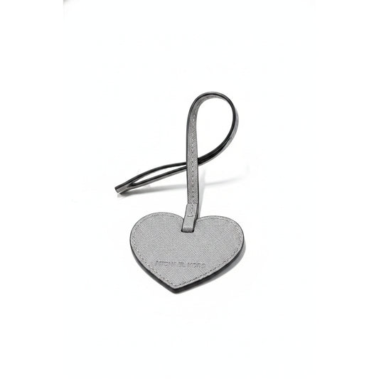 Michael Kors Heart Charm Keychain Pearl Grey, Women