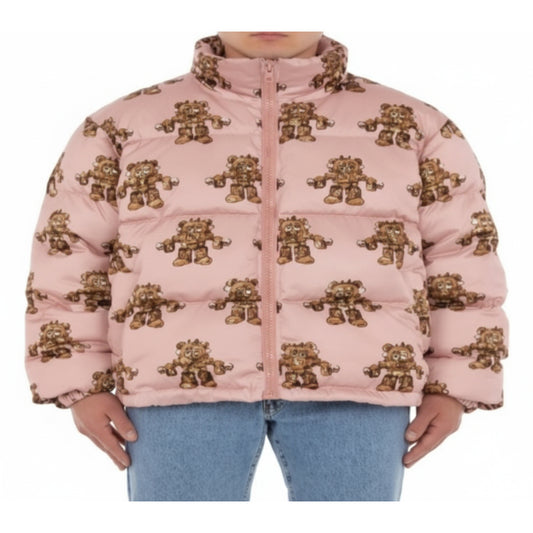 Moschino Teddy Bear Puffer Jacket Pink, Women
