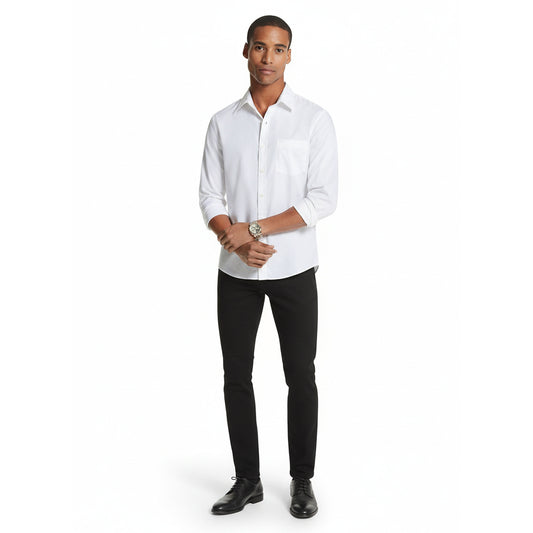 Michael Kors White Dress Shirt (CF3405Y8LU-WHITE) Women