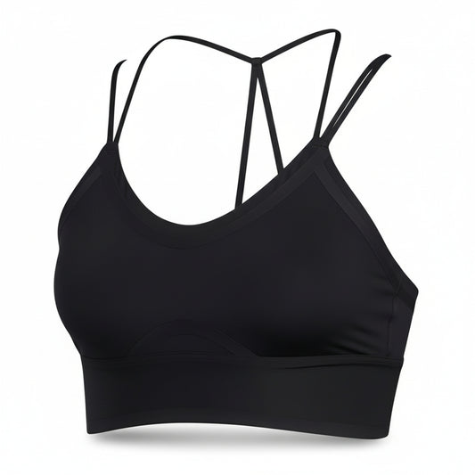Adidas Bra LONG YOGA BRA (GL0582-BLACK_WHITE) Women