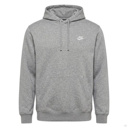 Nike Club Fleece Pullover Hoodie Grey (FN3859-063), Men