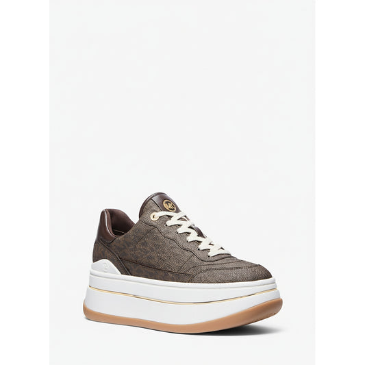 Michael Kors Platform Sneakers Brown (43S5HYFS2B-BROWN) Women