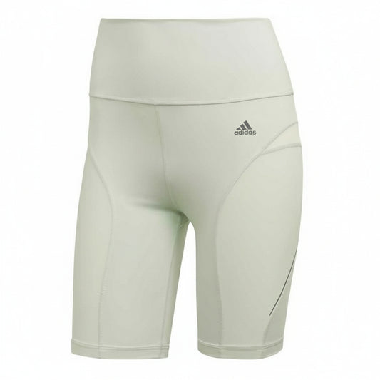 Adidas High-Waisted Bike Shorts Sage Green, Women