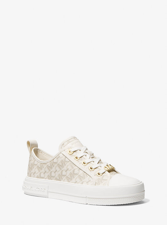 Michael Kors Logo Print Sneakers Vanilla (43H3EYFS1B-VANILLA) Women