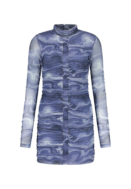 Marbled Mesh Dress Women