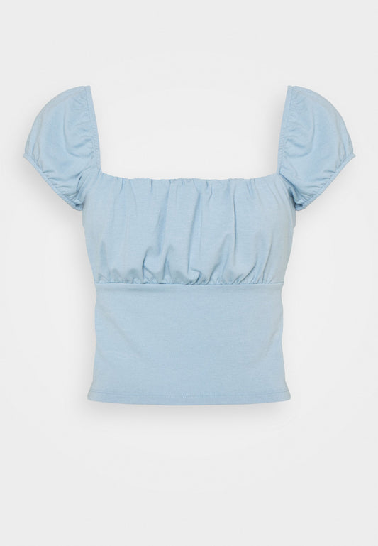 NA-KD PAMELA REIF X ZALANDO - recycled ruched detail top (NAA21E0H5-K11) Women