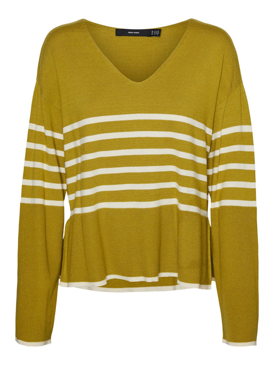 Vero Moda VMHAPPINESSSTRIPE LS V-NK PULLOVE GA BOO (12275087) Women