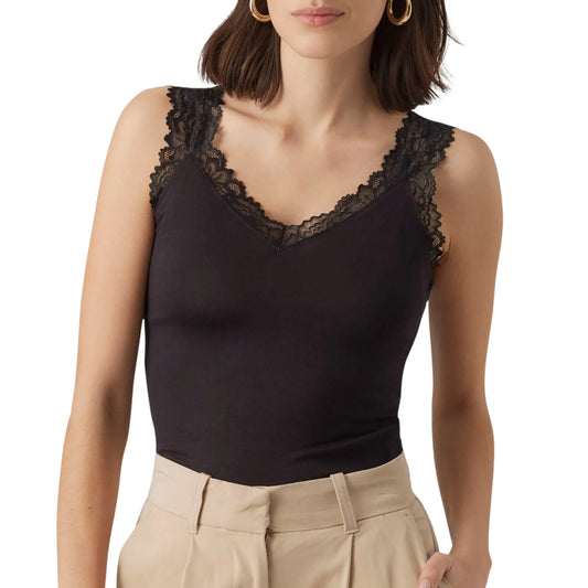 Vero Moda Rosa Top (10287348-BLACK) Women