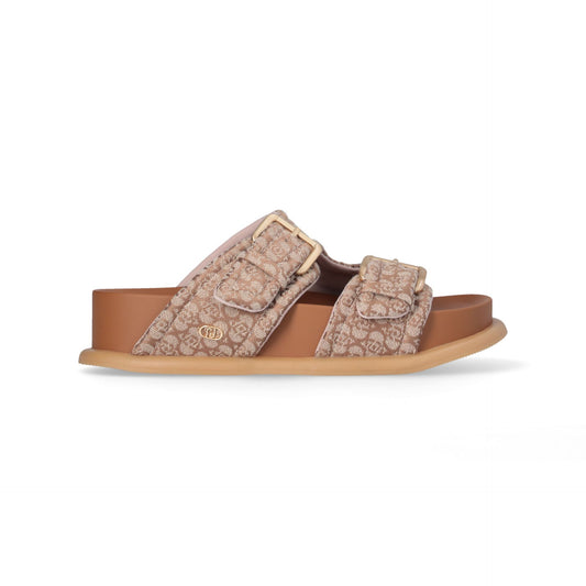 LOREN 09 - SANDAL MONOGRAM JACQUARD Women