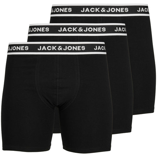 Jack & Jones Solid Boxershorts Plussize (3-pack) (12284688-BLACK) Men