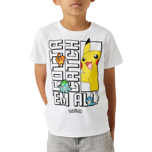 Name It Flame Pokemon Shirt (13240895-BRIGHTWHITE) Kids