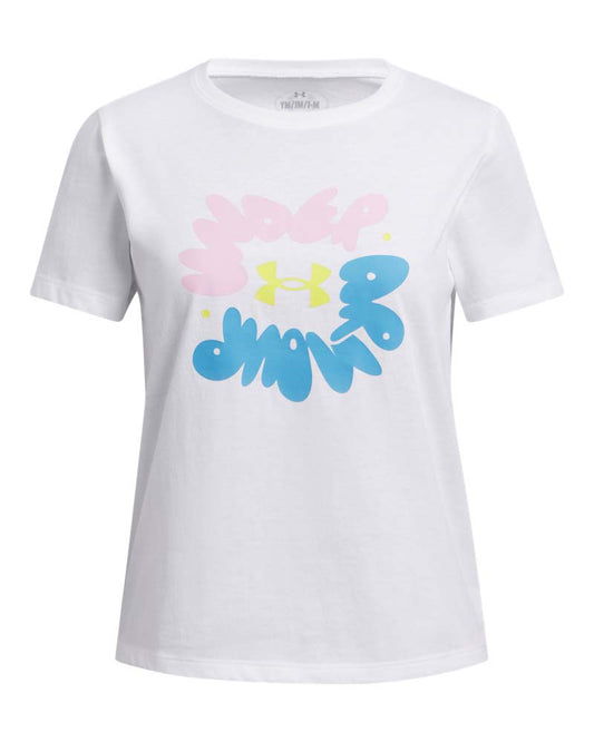 UA BUBBLE WORDMARK SS (1389765-100) Kids