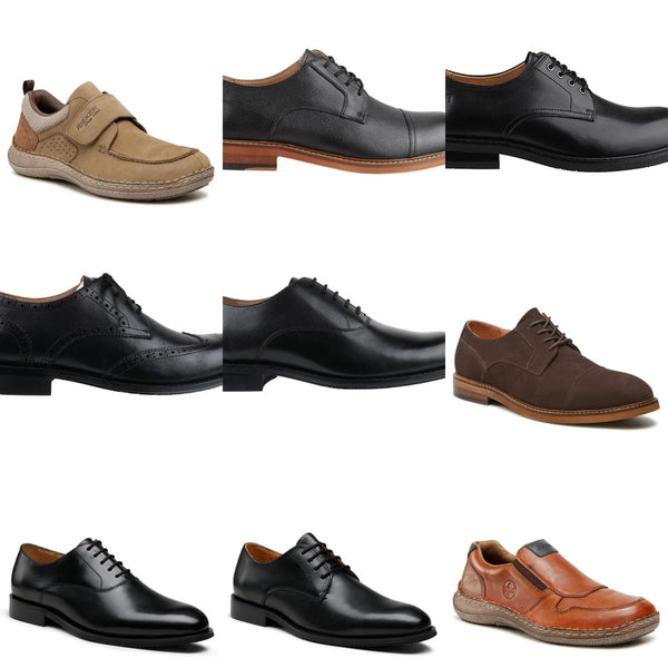 Men's Leather Dress Shoes - Lasocki, Gino Rossi, Rieker cover