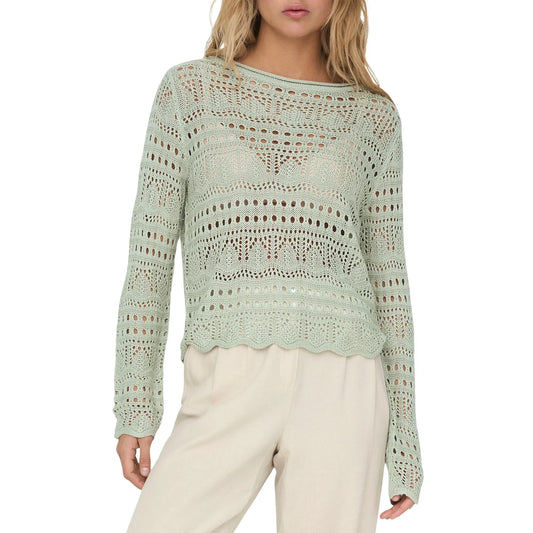 JDY Sun Lay Boatneck Knit Sweater (15287384-DESERTSAGE) Women