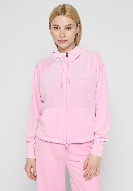 Velvet Zip Hoodie Women