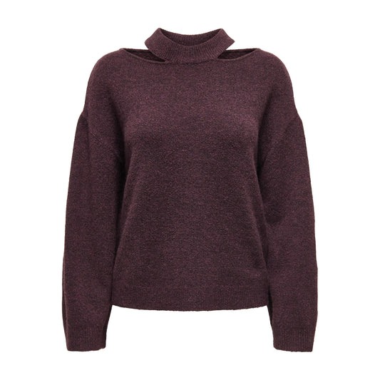 JDY Debbie Cut Out Sweater (15360995-FUDGE) Women