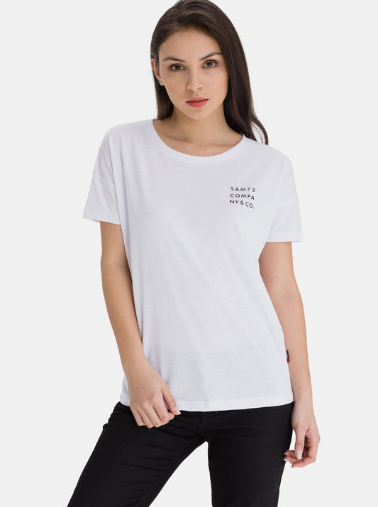 T-shirt, White, Women