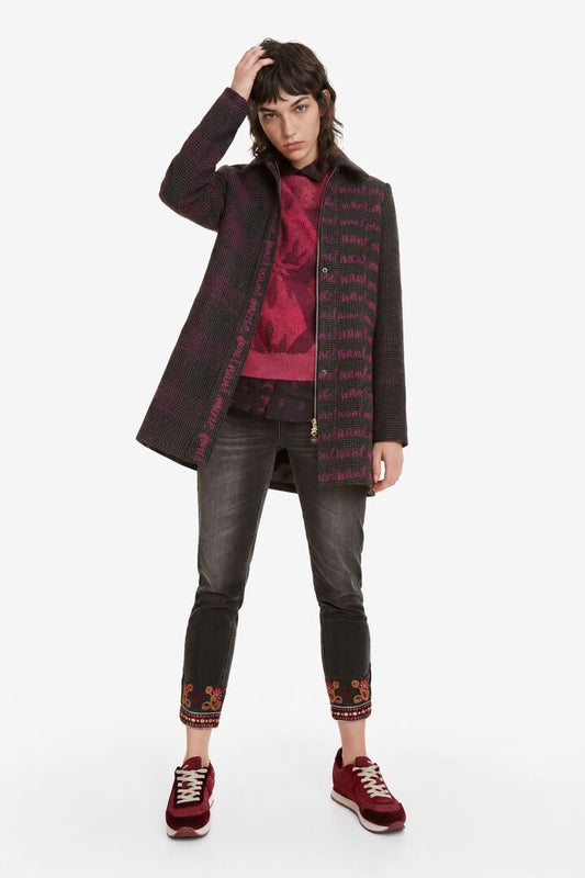 Desigual Coat More Love Black (19SWEWX7_2000) Women