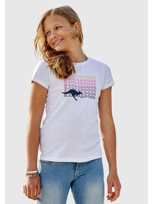 Kangaroos Shirt White Kids