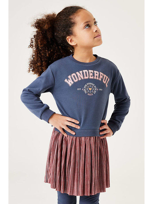 Garcia Dress Navy / Light Brown Kids