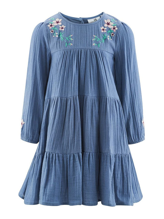 happy girls by Eisend Dress Blue Kids