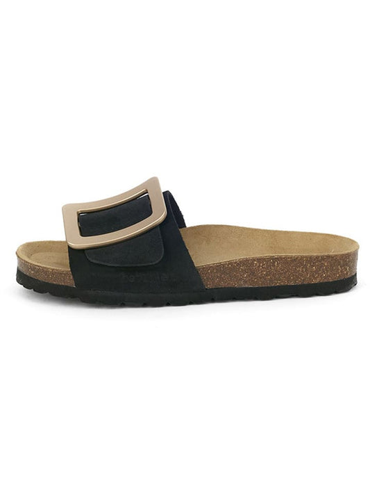 BABUNKERS Family Leather Mules Black Women