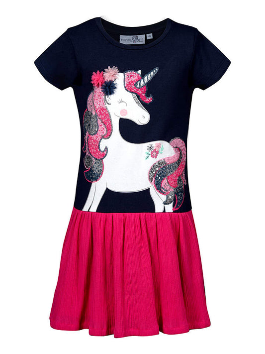 happy girls by Eisend Dress Pink / Navy Kids