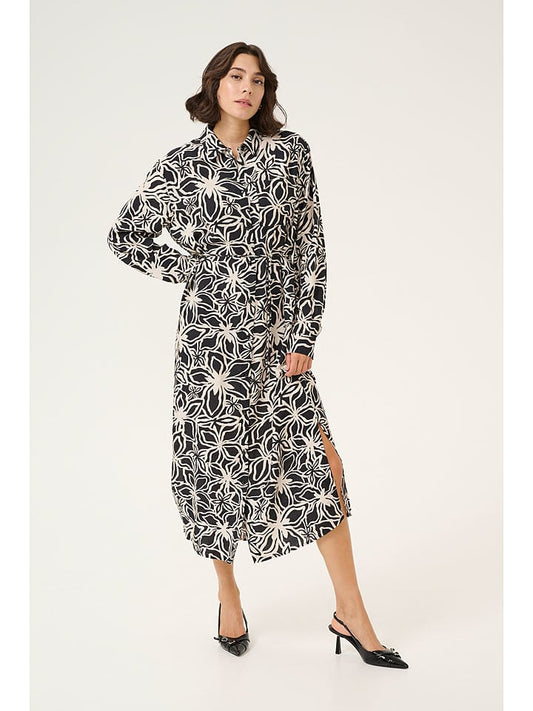 Kaffe Dress "Hannah" Black / White Women