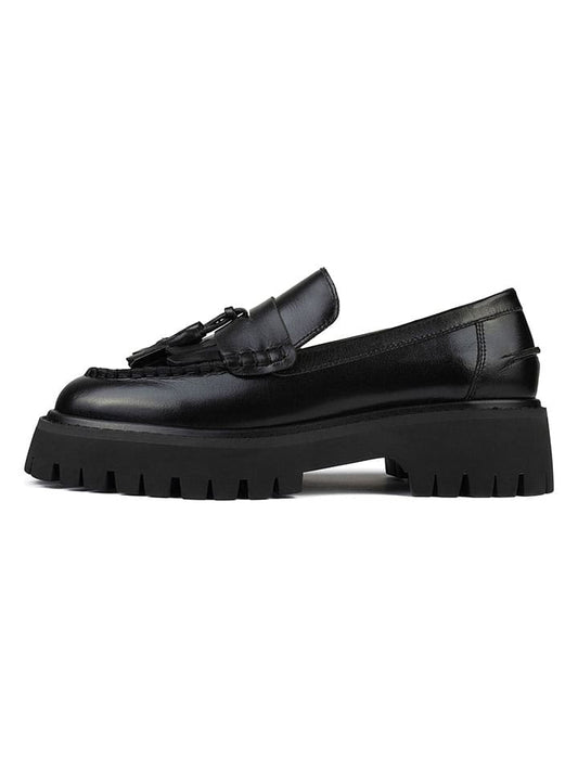 loft37 Leather Moccasins Black Women