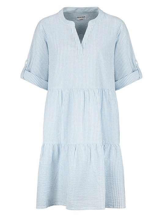 Fresh Made Dress Light Blue / White Women