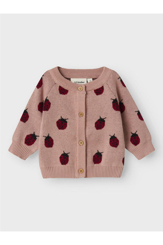 Lil' Atelier Baby Cardigan Regular Fit Misty Rose Women
