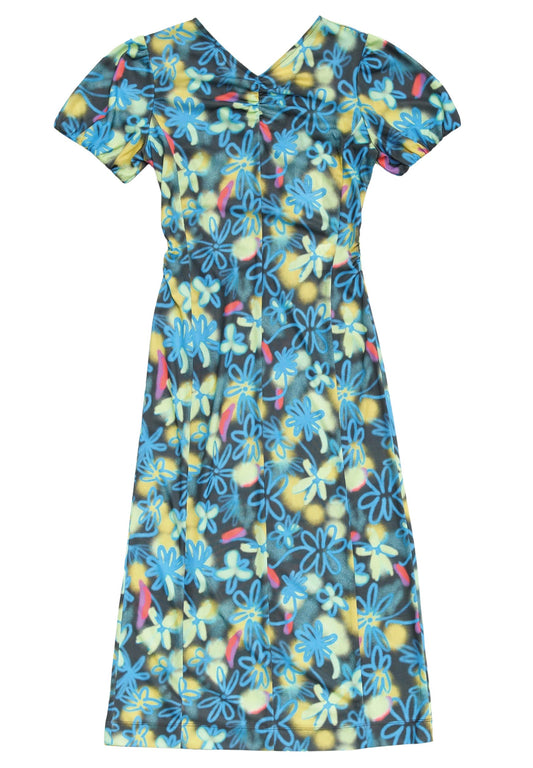 Bimba Y Lola Graffiti Flowers print fluid midi dress Women